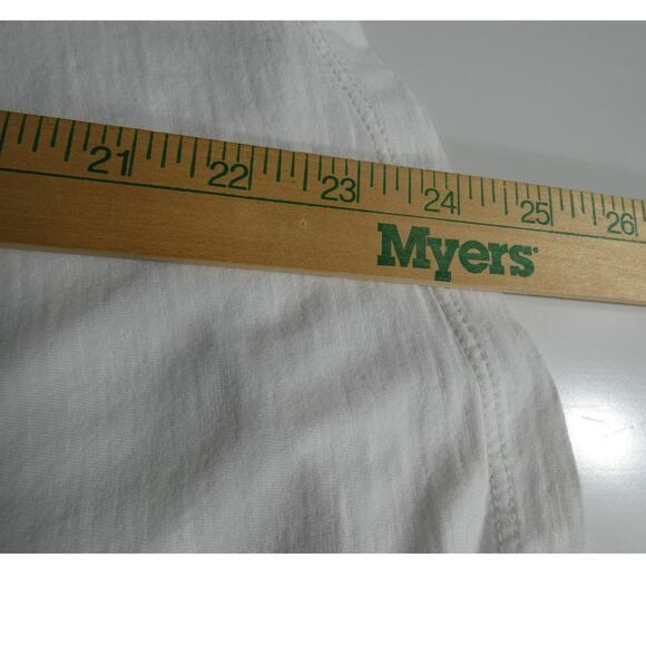 Madewell Women's Small White Casual T-Shirt Short Sleeves Round Hem - Picture 4 of 7